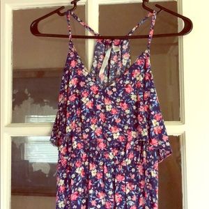 Floral print summer maxi dress!